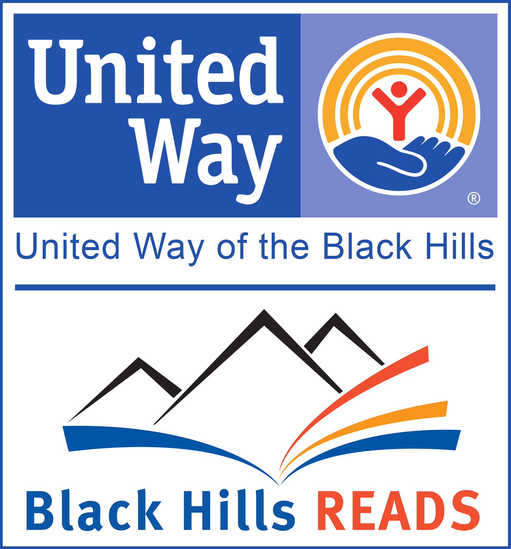 United Way of the Black Hills - Black Hills Reads logos.